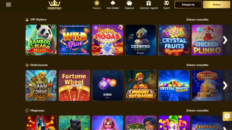 Prestige Casino ügyfélszolgálat